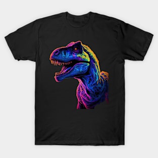 T-Rex, Neon Glow, King of the Dance Floor - Party Neon Glow T-Shirt